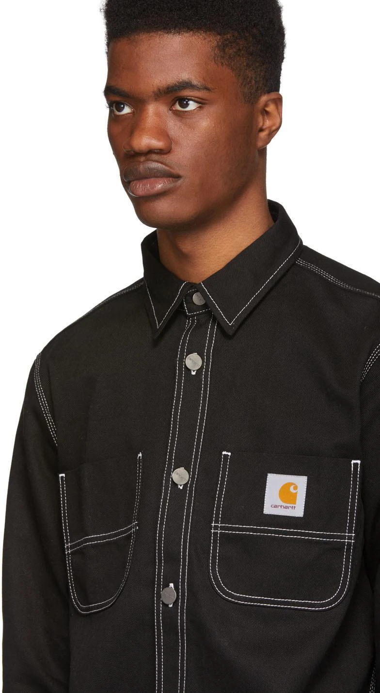 商品Carhartt WIP|Black Chalk Shirt,价格¥723,第4张图片详细描述