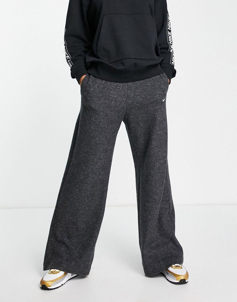 Nike Training Therma-FIT cosy wide joggers in black商品第1张图片规格展示