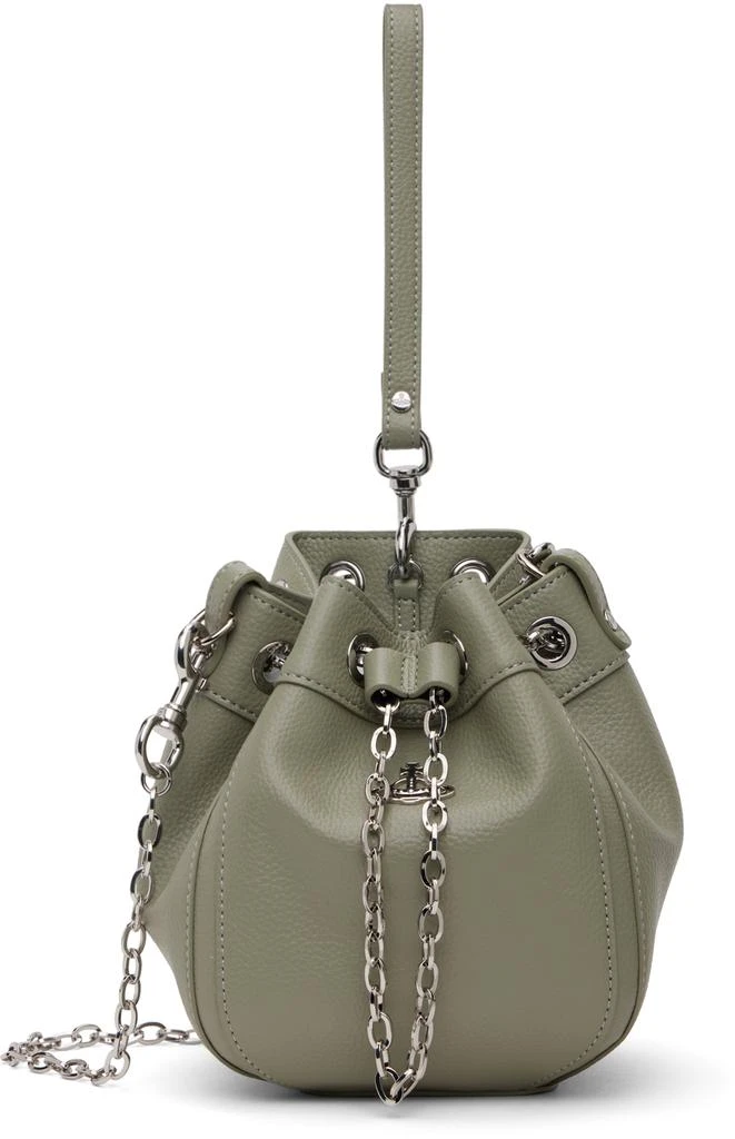 商品Vivienne Westwood|Green Chrissy Small Bucket Bag,价格¥2150,第1张图片