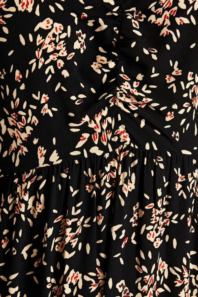商品ba&sh|Rika ruched printed crepe midi dress,价格¥1386,第2张图片详细描述