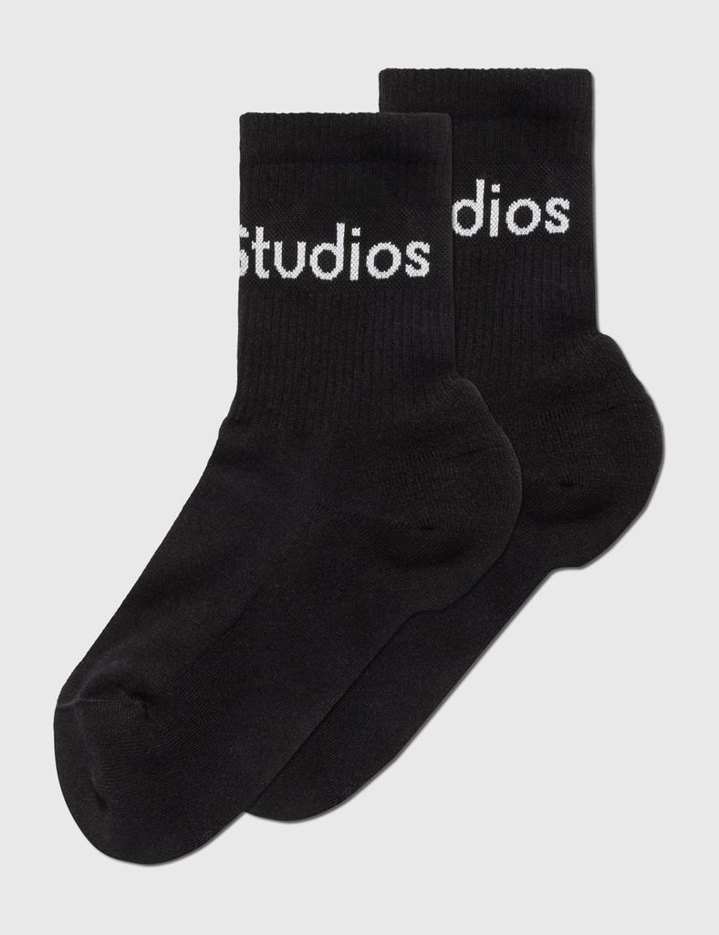 商品Acne Studios|Ribbed Logo Socks,价格¥255,第1张图片