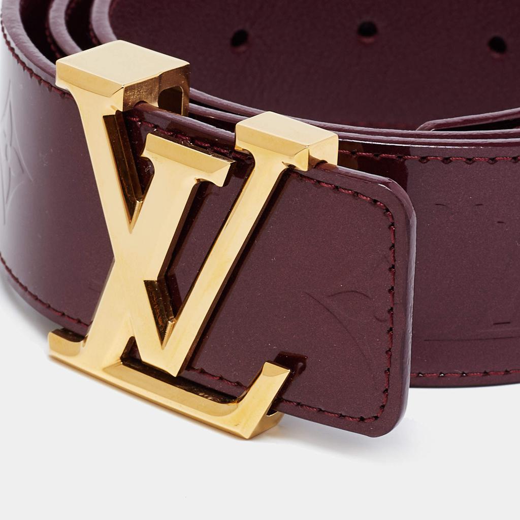 Louis Vuitton Rouge Fauviste Monogram Vernis LV Initiales Belt 85CM商品第3张图片规格展示