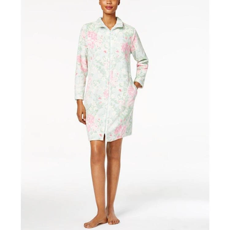 商品Miss Elaine|Plush Zip-Front Robe,价格¥90,第1张图片