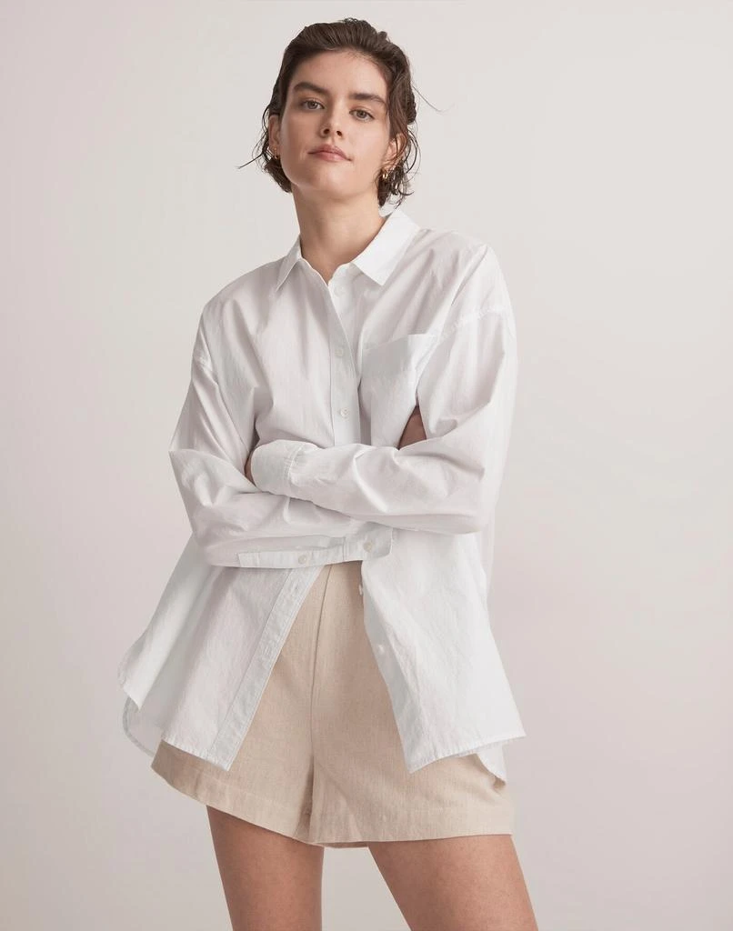 商品Madewell|The Signature Poplin Oversized Shirt,价格¥160,第1张图片