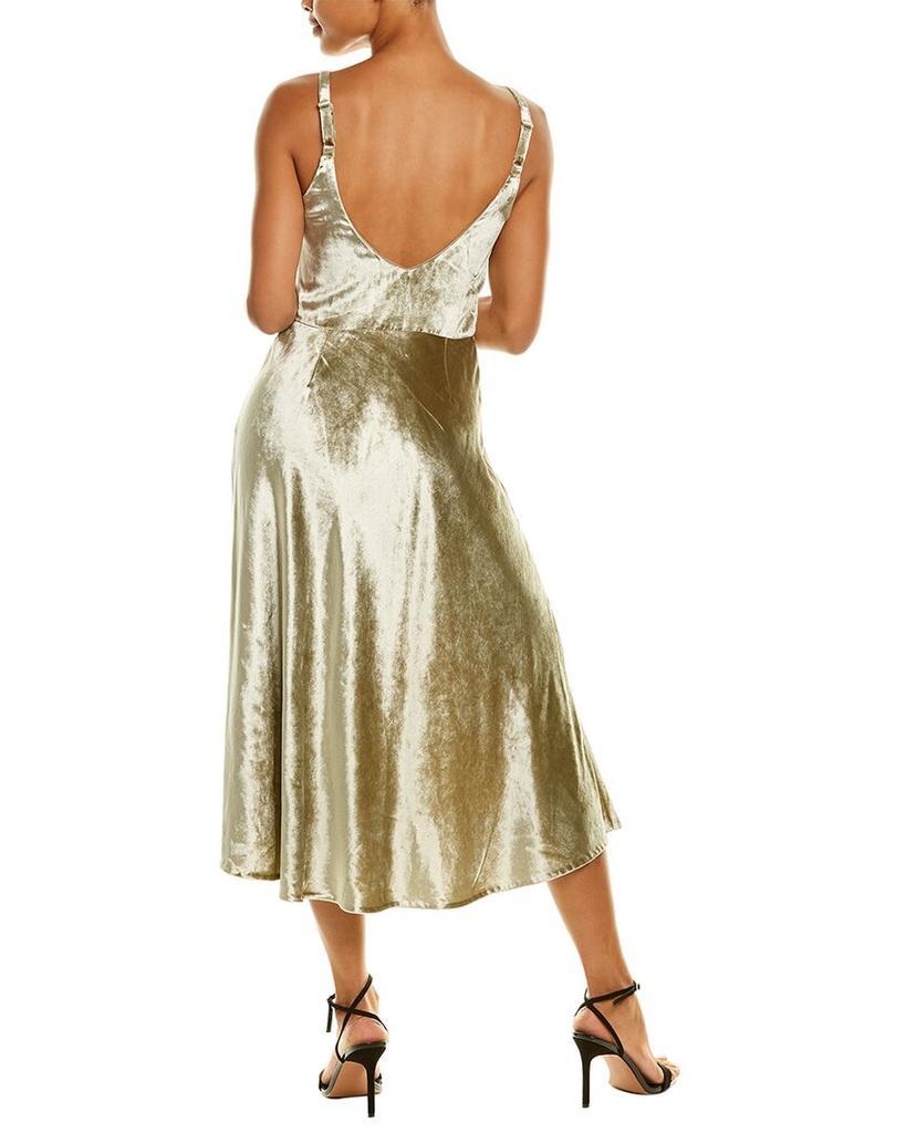 商品Vince|Vince Scoop Neck Velvet Slip Dress,价格¥1618,第4张图片详细描述