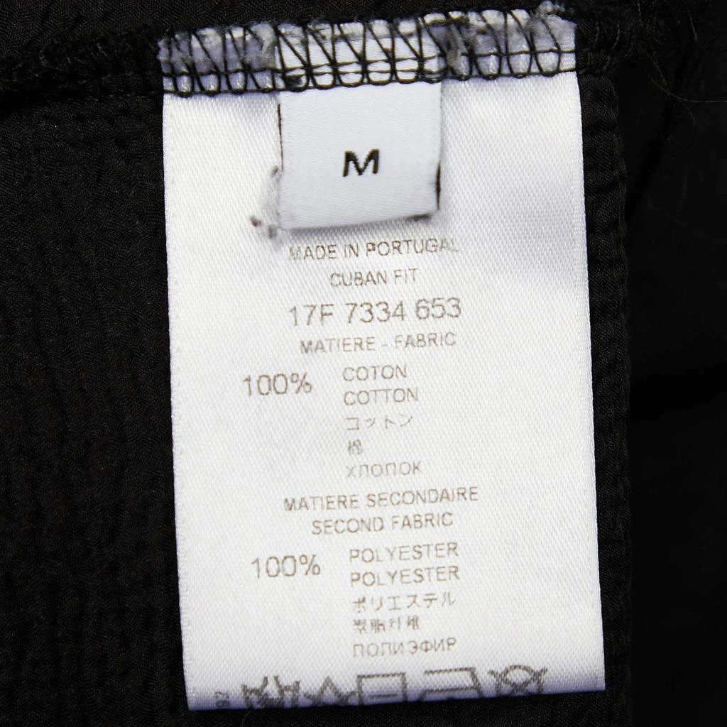 商品[二手商品] Givenchy|Givenchy Black Logo Print Cotton Distressed Crew Neck Sweatshirt M,价格¥1748,第5张图片详细描述