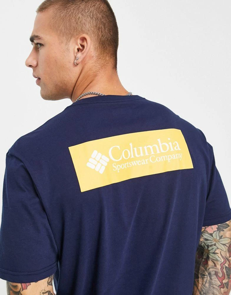 商品Columbia|Columbia North Cascades back print t-shirt in navy,价格¥164,第1张图片