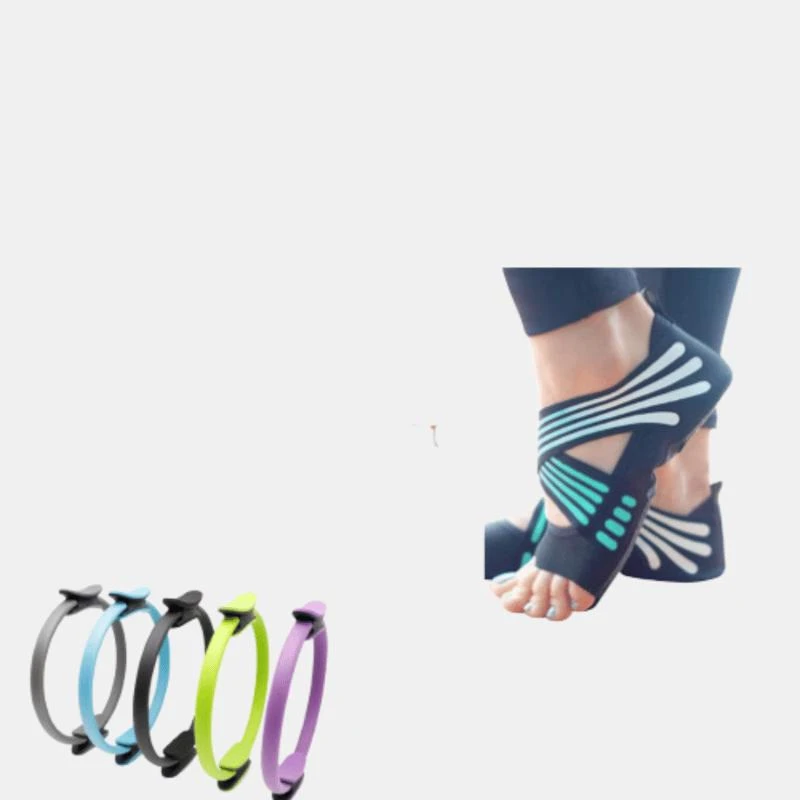 商品Vigor|Power Yoga Socks Shoes with Grip & Pilate Ring Combo Pack 1 COMBO PACK,价格¥277,第1张图片