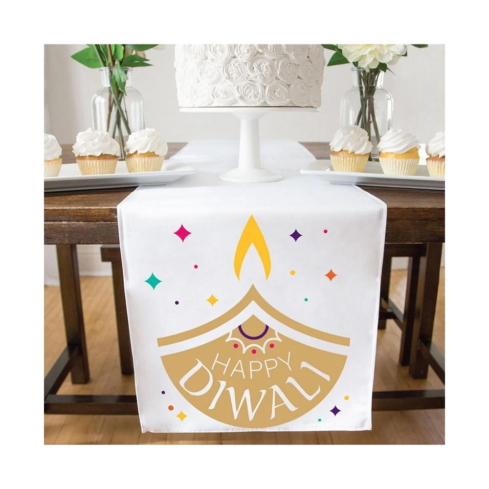 商品Big Dot of Happiness|Happy Diwali - Festival of Lights Tabletop Decor - Cloth Table Runner 13 x 70 in,价格¥201,第3张图片详细描述