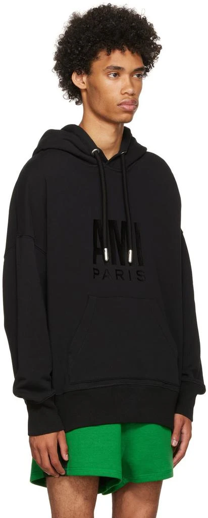 商品AMI|Black 'Ami Paris' Hoodie,价格¥937,第2张图片详细描述