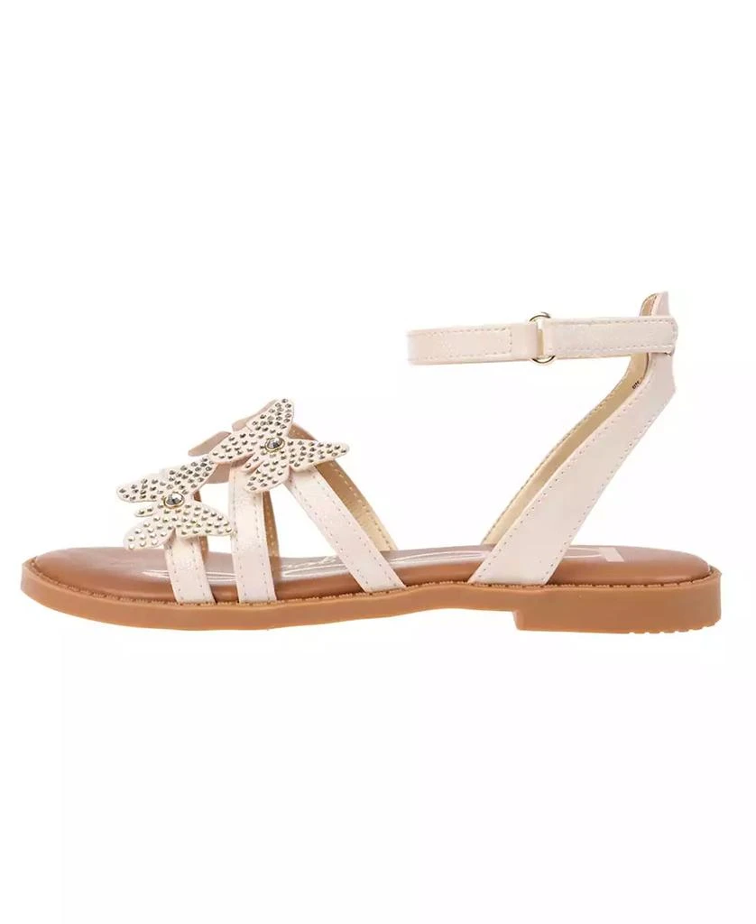 Big Girl's Strappy Sandal with Rhinestone Butterfly Appliques Polyurethane Sandals 商品