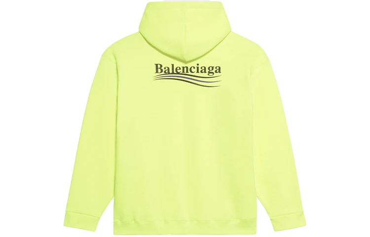 商品[国内直发] Balenciaga|巴黎世家 可乐字母Logo连帽卫衣 女款 黄色,价格¥3054,第3张图片详细描述