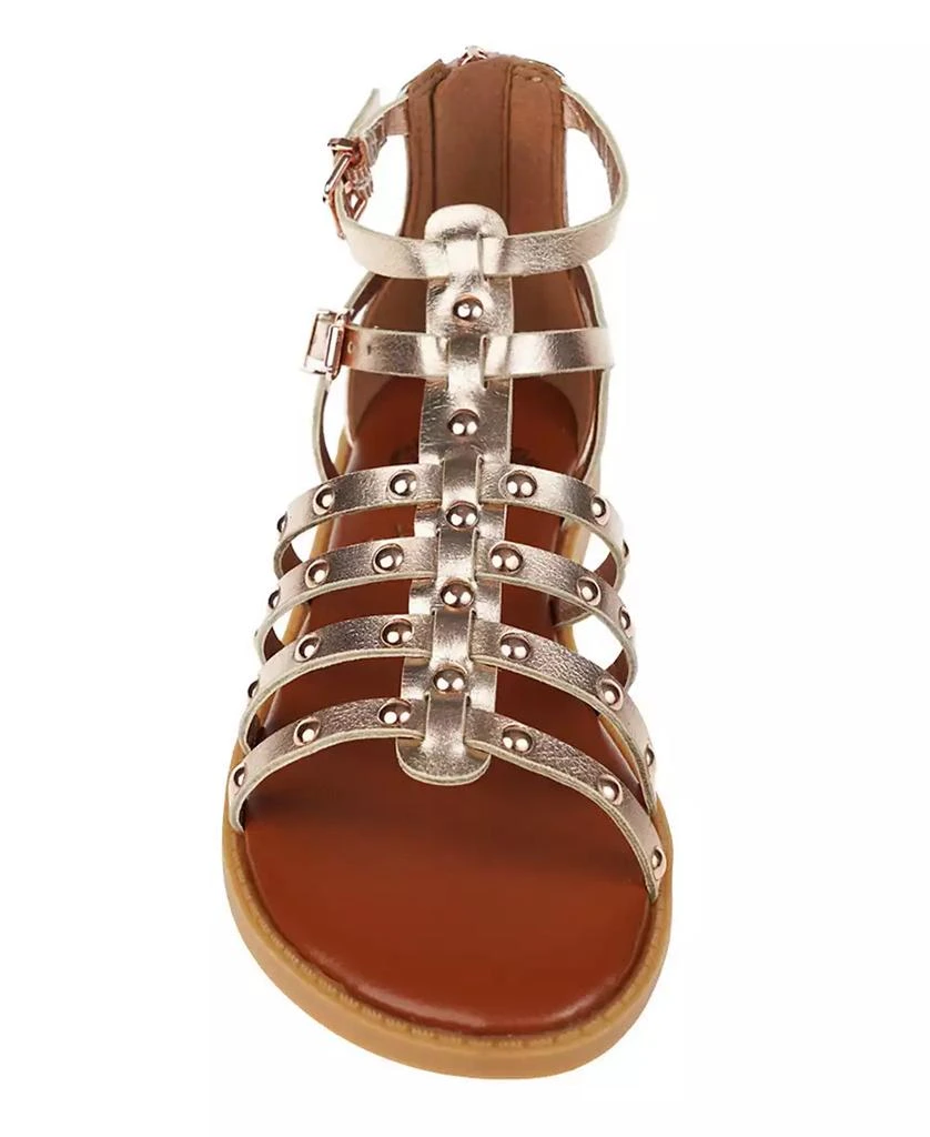 商品Vince Camuto|Big Girl's Fashion Sandal Metallic PU Upper and Dome Stud Detail Polyurethane Sandals,价格¥216,第4张图片详细描述