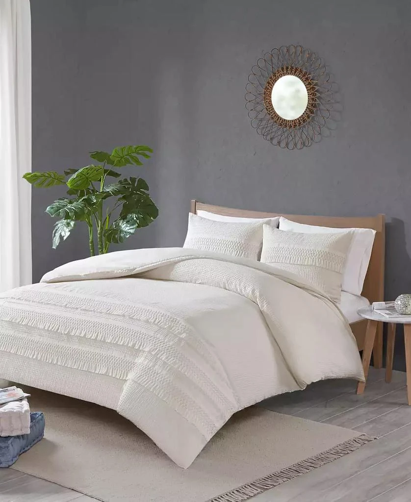 商品Madison Park|Amaya Seersucker 3-Pc. Comforter Set,价格¥971,第2张图片详细描述