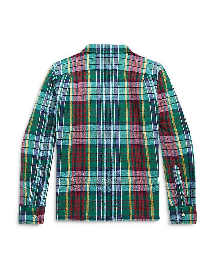 商品Ralph Lauren|Boys' Plaid Brushed Twill Camp Shirt - Big Kid,价格¥291,第2张图片详细描述