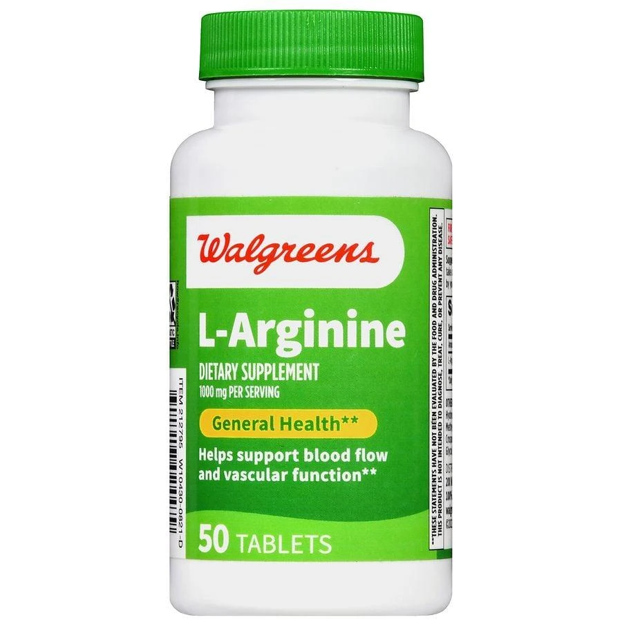 商品Walgreens|L-Arginine 1000 mg Tablets,价格¥97,第2张图片详细描述