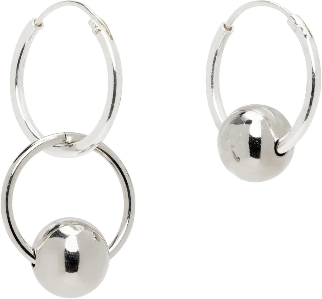 商品Justine Clenquet|Silver Lana Hoop Earrings,价格¥365,第2张图片详细描述