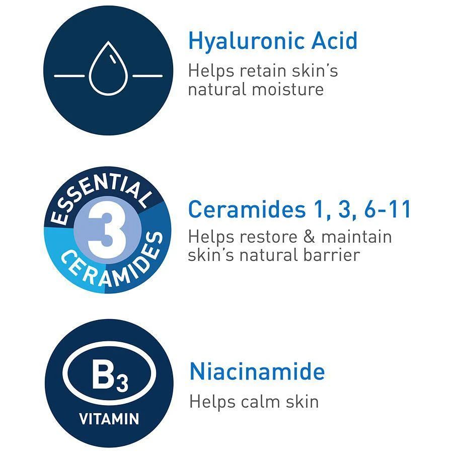 商品CeraVe|Travel Size Foaming Face Cleanser for Normal to Oily Skin with Hyaluronic Acid,价格¥48,第5张图片详细描述