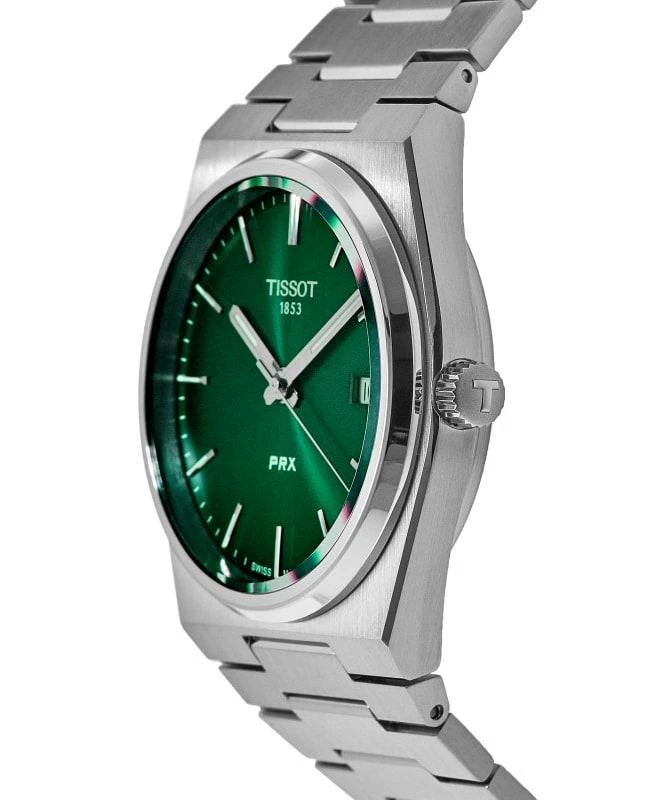 商品Tissot|Tissot PRX Quartz Green Dial Steel Men's Watch T137.410.11.091.00,价格¥2377,第3张图片详细描述