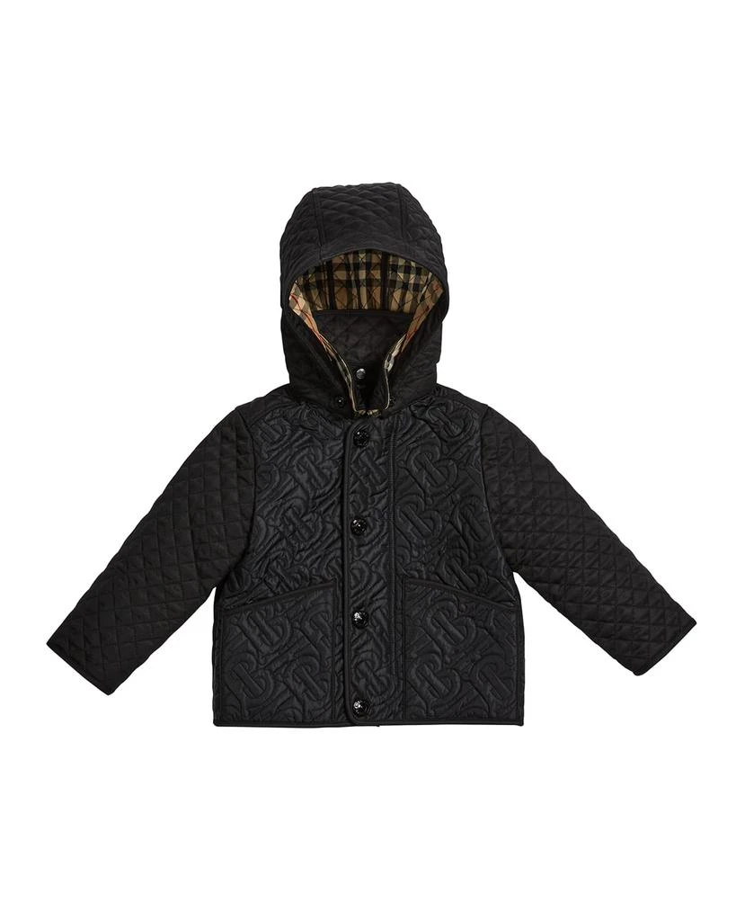 商品Burberry|Boy's Giaden Monogram Hooded Jacket,价格¥2243,第1张图片