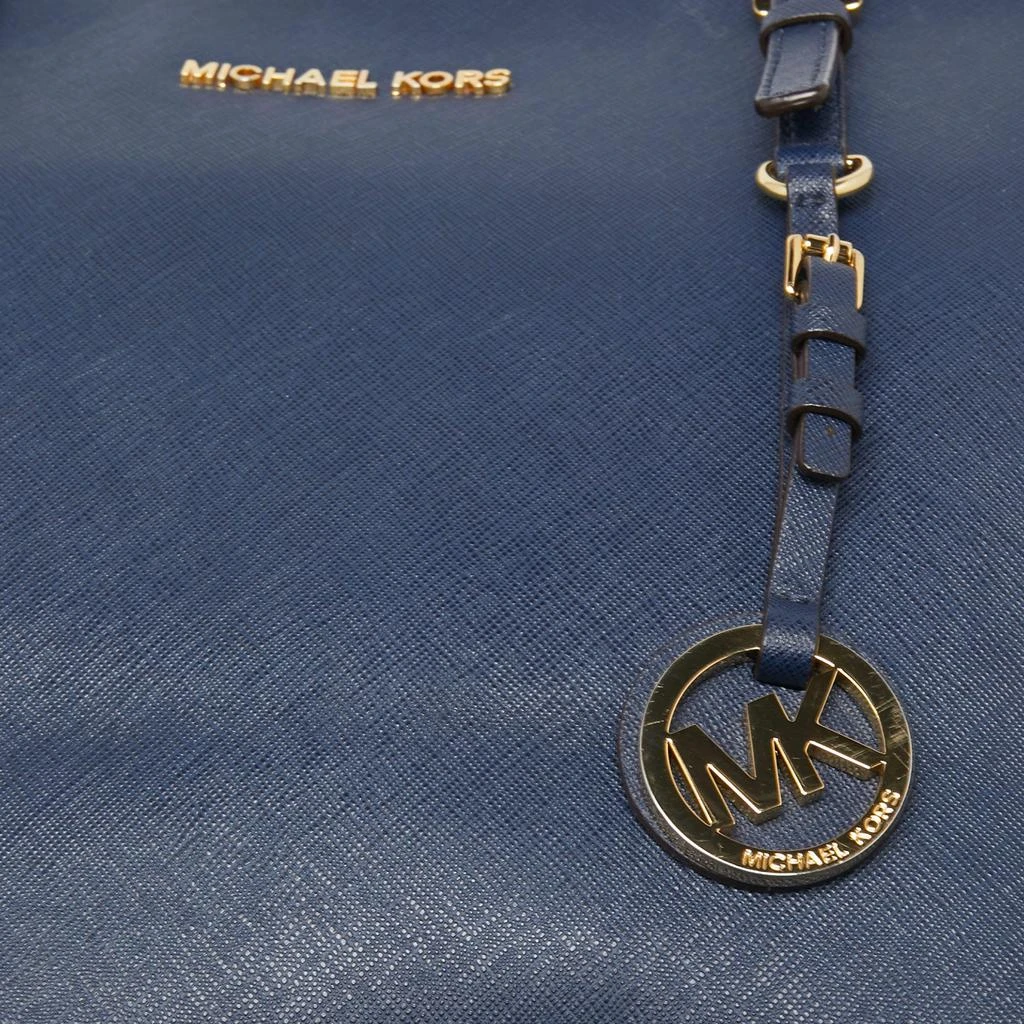 商品[二手商品] Michael Kors|MICHAEL Michael Kors Blue Leather Medium Jet Set Travel Tote,价格¥985,第5张图片详细描述