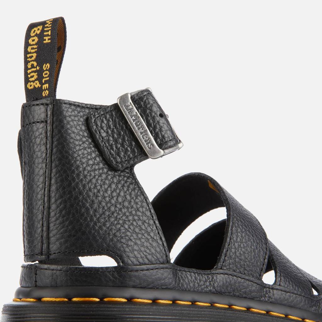 商品Dr. Martens|Dr. Martens Women's Clarissa II Quad Leather Sandals - Black,价格¥1026,第6张图片详细描述