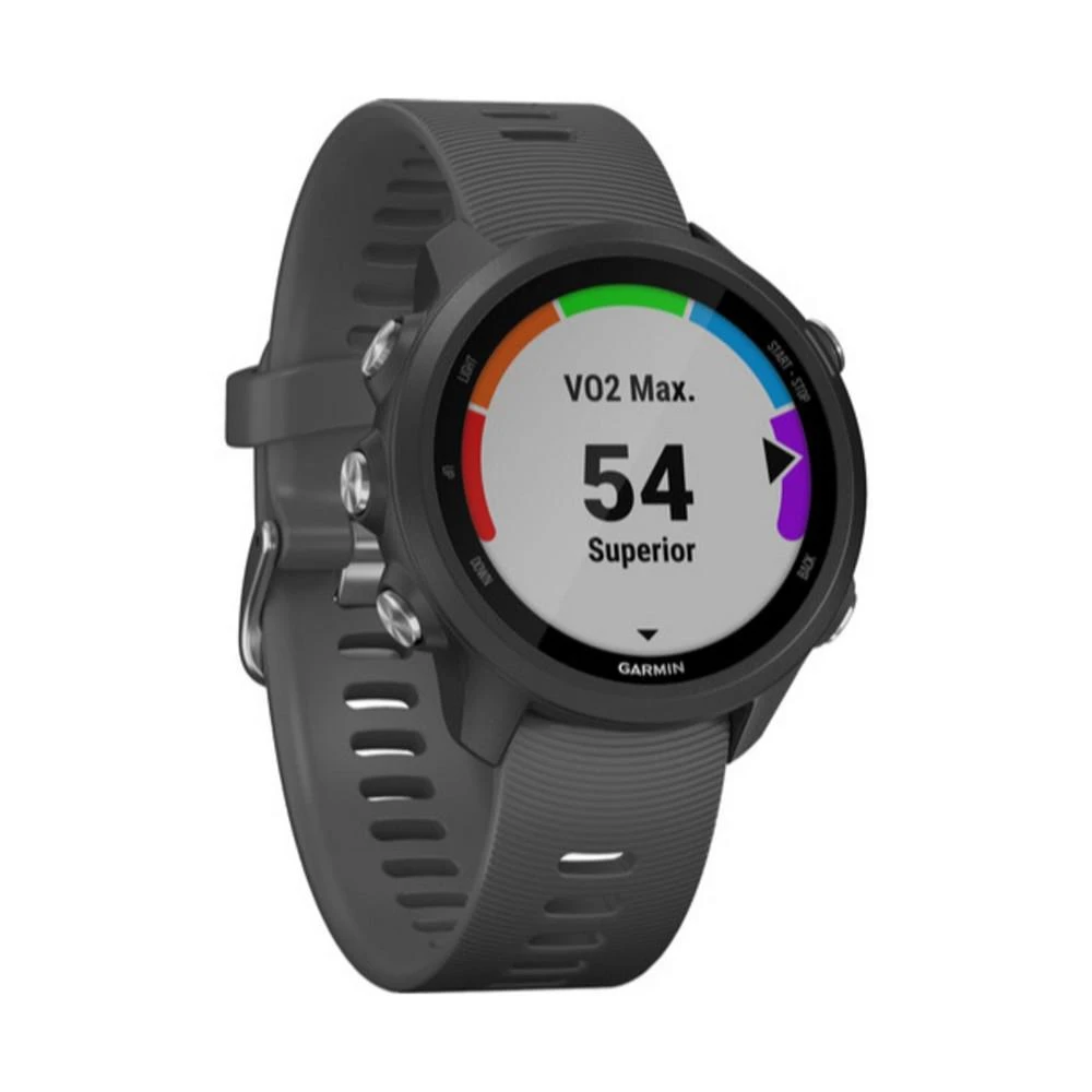 商品Garmin|Unisex Forerunner 245 Black Silicone Strap Smart Watch 30.4mm,价格¥2271,第2张图片详细描述