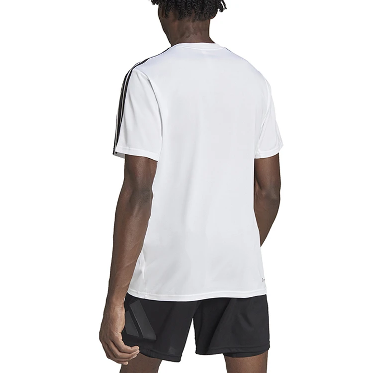 商品[国内直发] Adidas|adidas 3-Stripes 三条纹拼色印花圆领短袖T恤 男款 白色,价格¥166,第4张图片详细描述