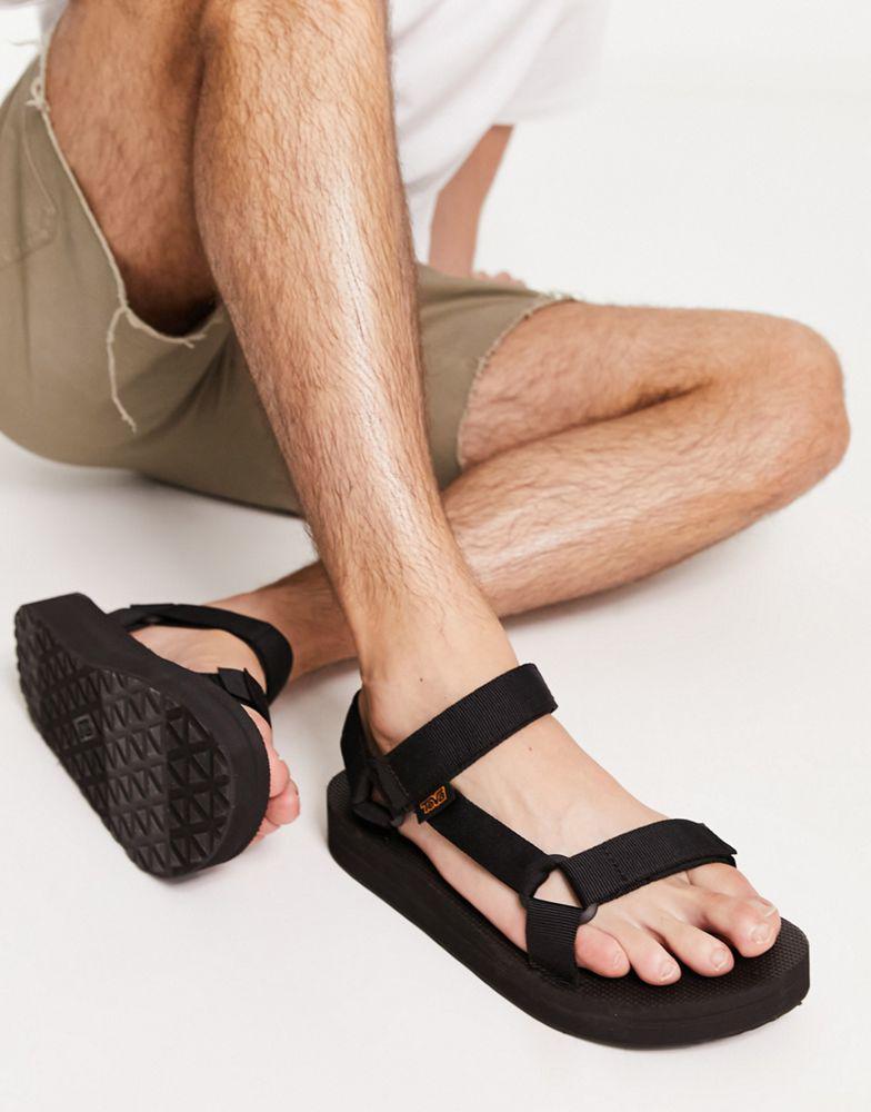 商品Teva|Teva mid universal sandals in black,价格¥484,第1张图片