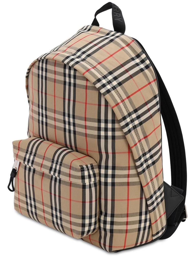 商品Burberry|Jett Check Cotton Blend Canvas Backpack,价格¥10376,第3张图片详细描述