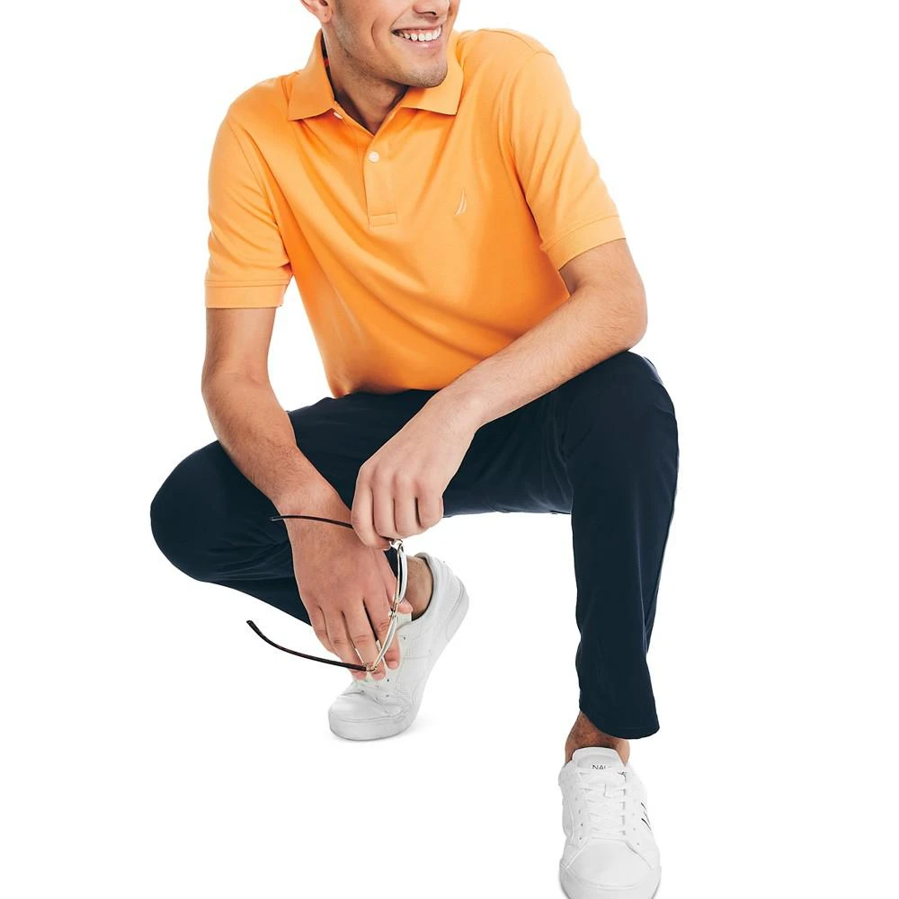 商品Nautica|Men's Classic-Fit Soft Stretch Interlock Polo,价格¥262,第4张图片详细描述