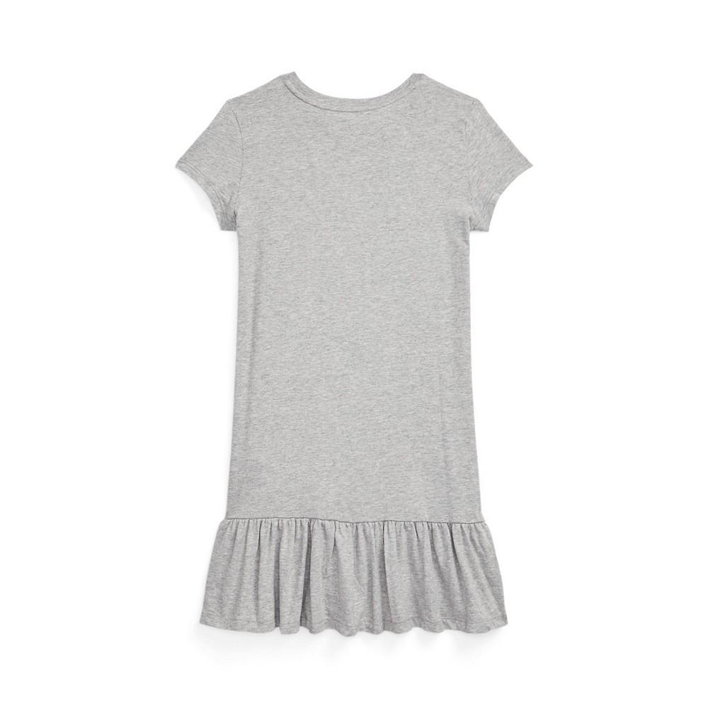 商品Ralph Lauren|Big Girls Logo Jersey T-shirt Dress,价格¥364,第4张图片详细描述