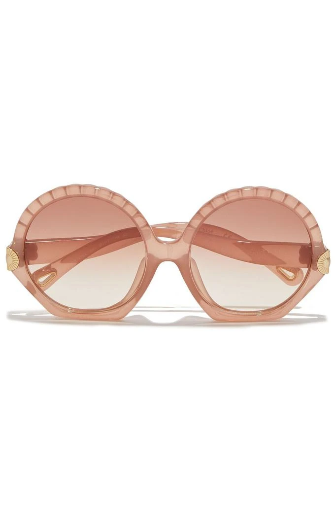 商品Chloé|Vera round-frame acetate sunglasses,价格¥952,第1张图片