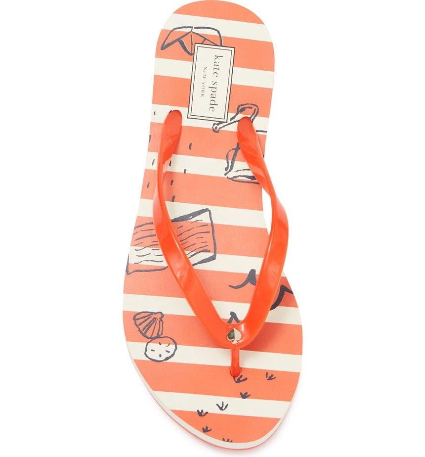 商品Kate Spade|feldon patterned flip-flop sandal,价格¥76,第4张图片详细描述