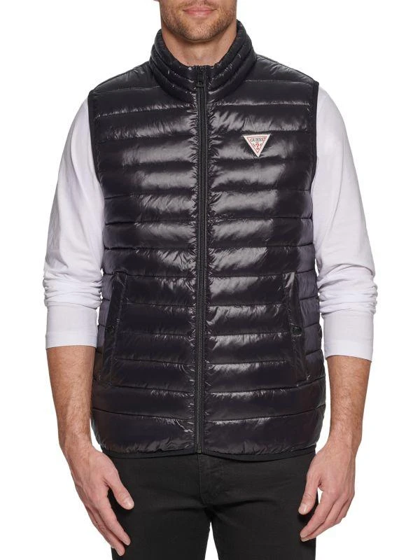 商品GUESS|Logo Quilted Puffer Vest,价格¥373,第1张图片