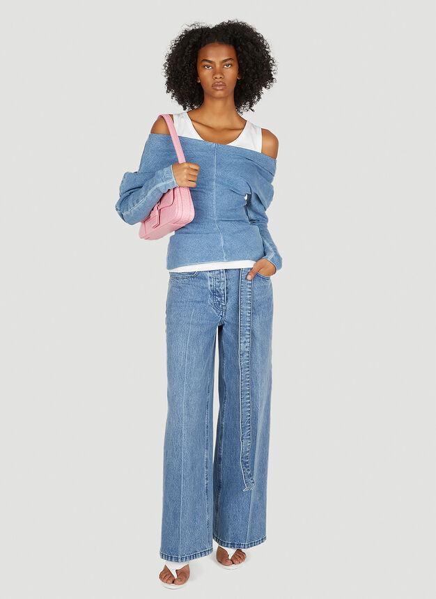 Raver Belted Jeans in Blue商品第2张图片规格展示