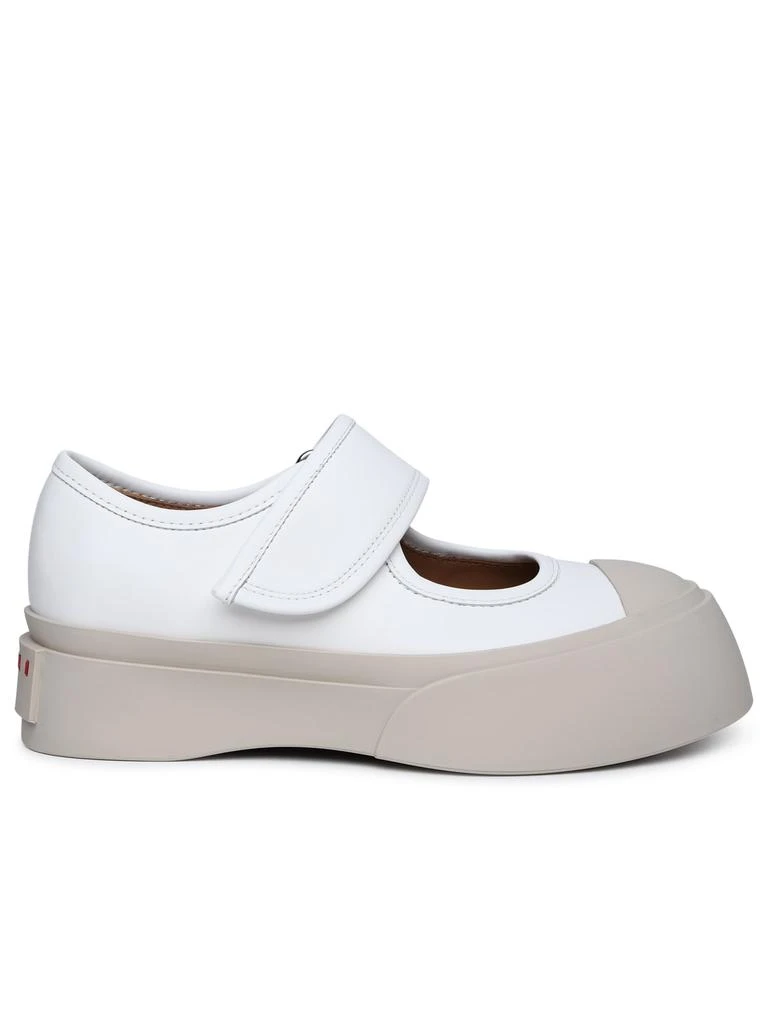 商品Marni|mary Jane White Nappa Leather Sneakers,价格¥3662,第1张图片