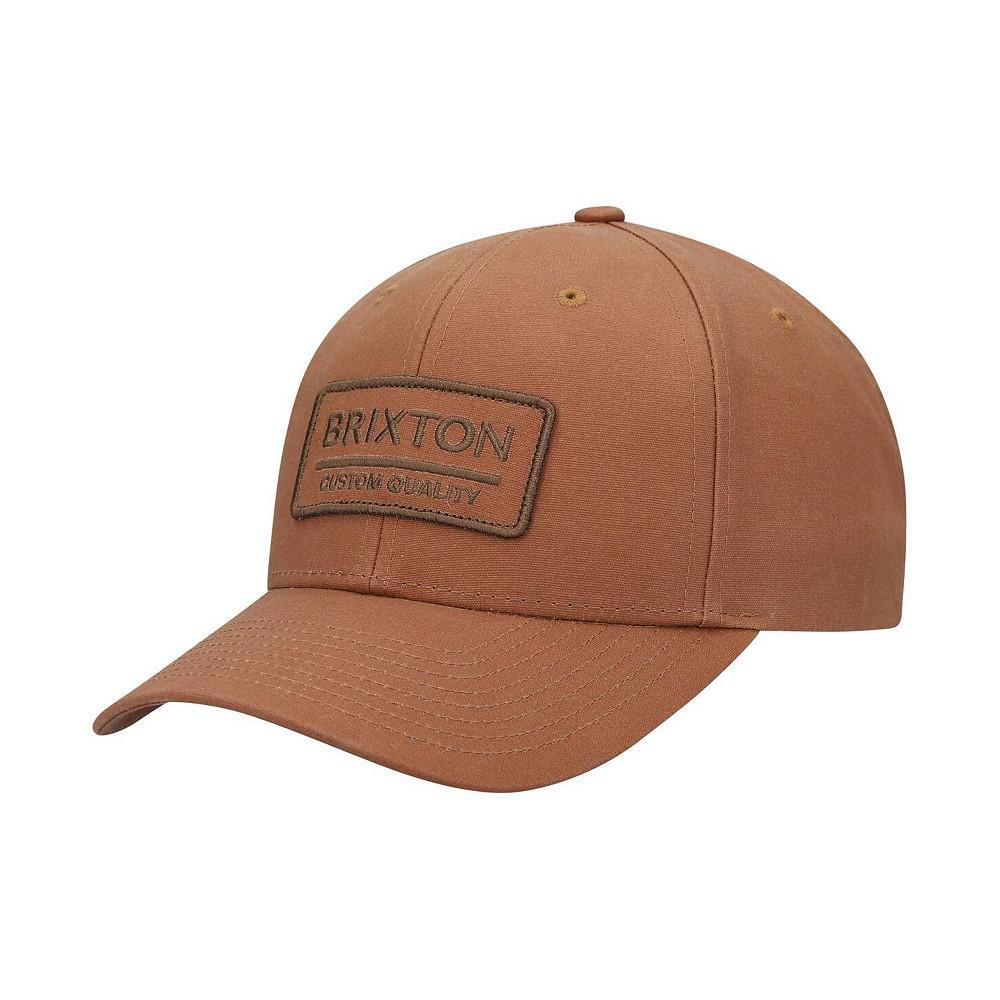 商品Brixton|Men's Brown Palmer Proper Crossover Snapback Hat,价格¥163,第1张图片