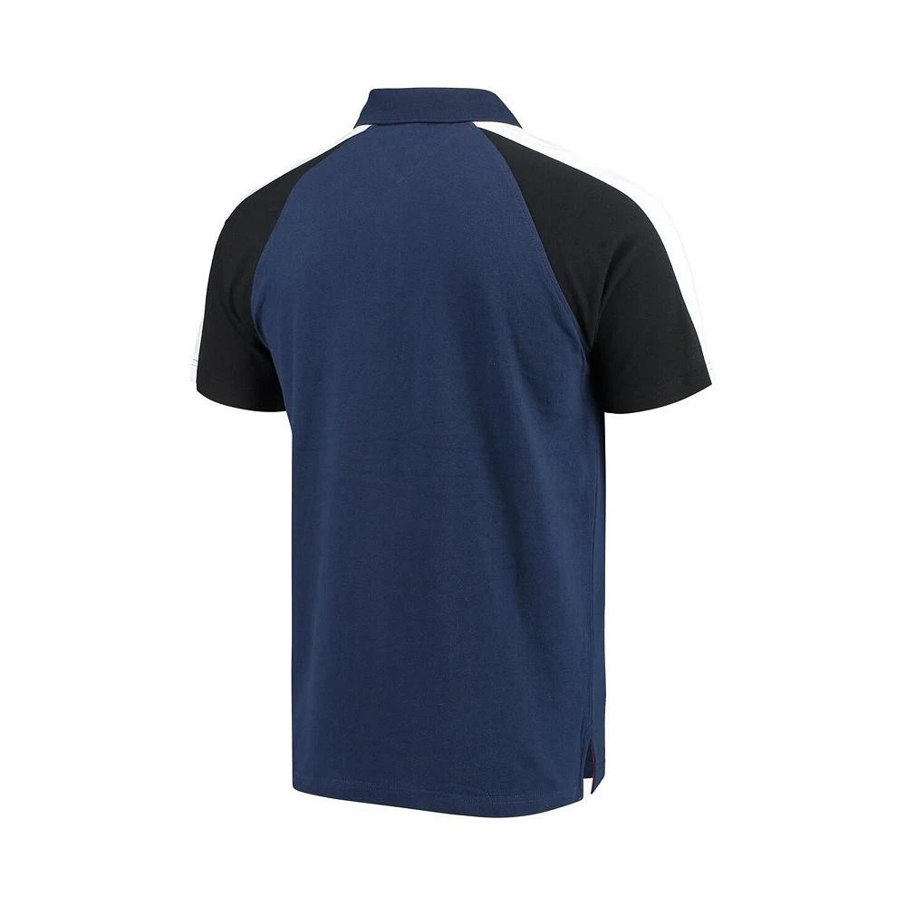 商品Tommy Hilfiger|Men's Navy, White New England Patriots Holden Raglan Polo Shirt,价格¥390,第3张图片详细描述