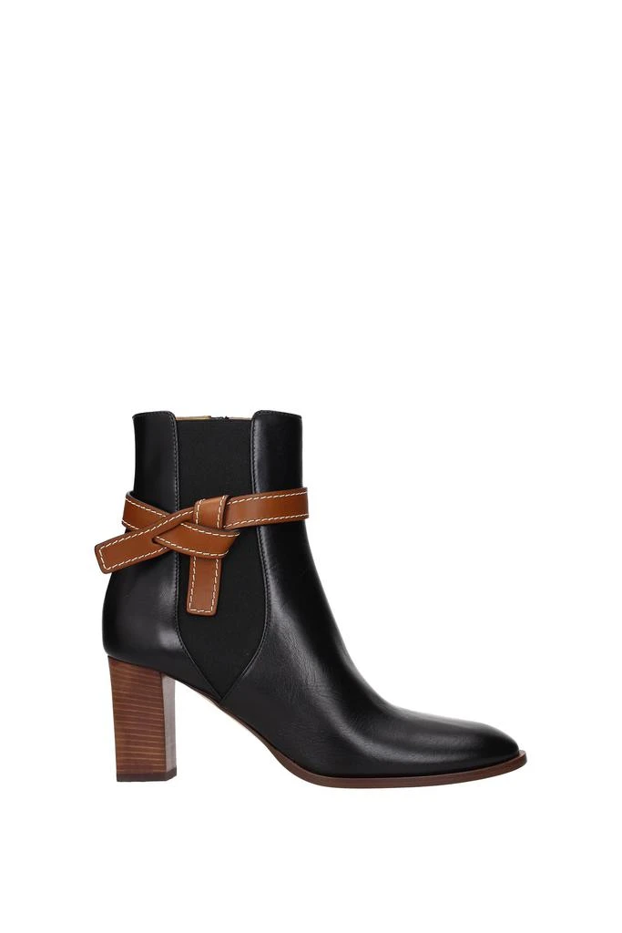 商品Loewe|Ankle boots Leather Black Brown,价格¥3520,第1张图片