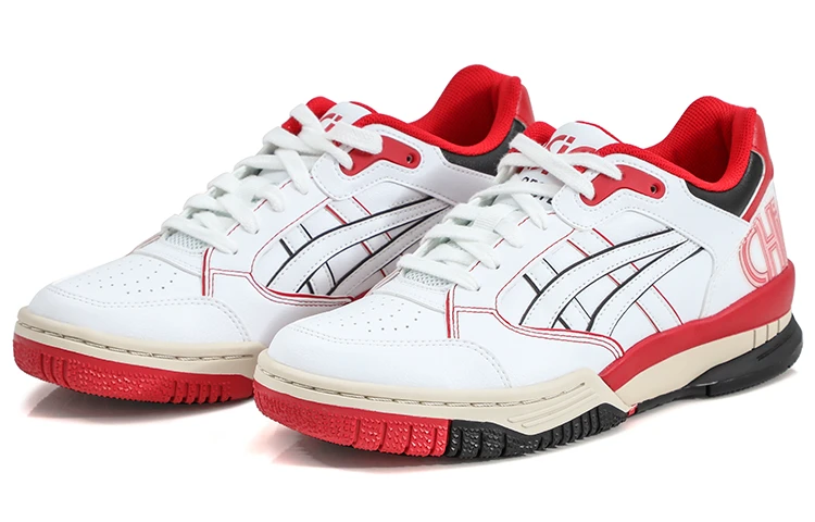 商品[国内直发] Asics|Gel-Spotlyte LOW 芝加哥 得物专属礼盒 防滑耐磨轻便 低帮 复古篮球鞋 男女同款 白红,价格¥1328,第5张图片详细描述