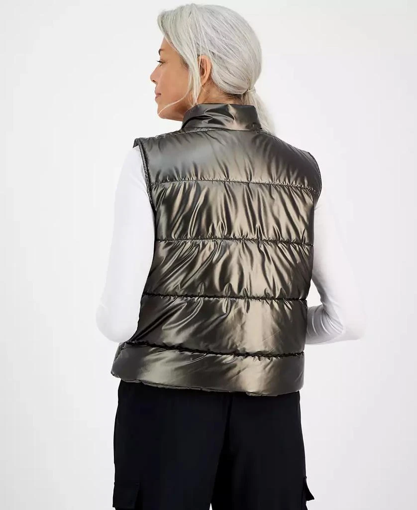 商品ID Ideology|Women's Metallic Puffer Vest, Created for Macy's,价格¥169,第3张图片详细描述