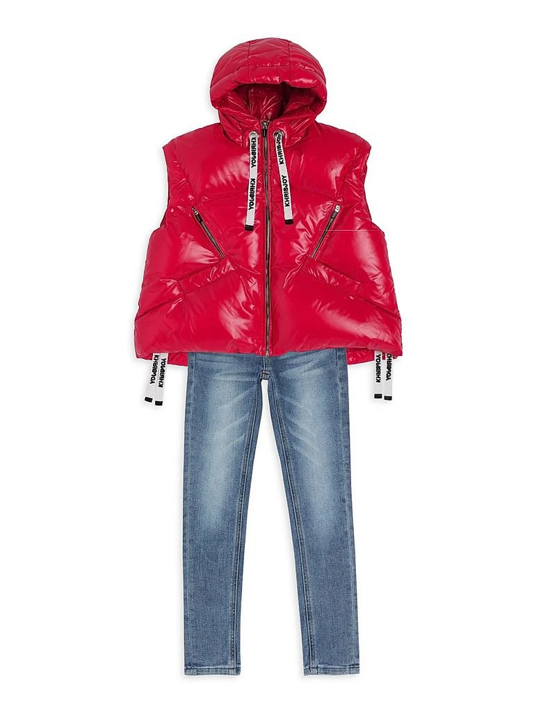 商品Khrisjoy|Boy's Puffer Shiny Vest,价格¥2415,第2张图片详细描述