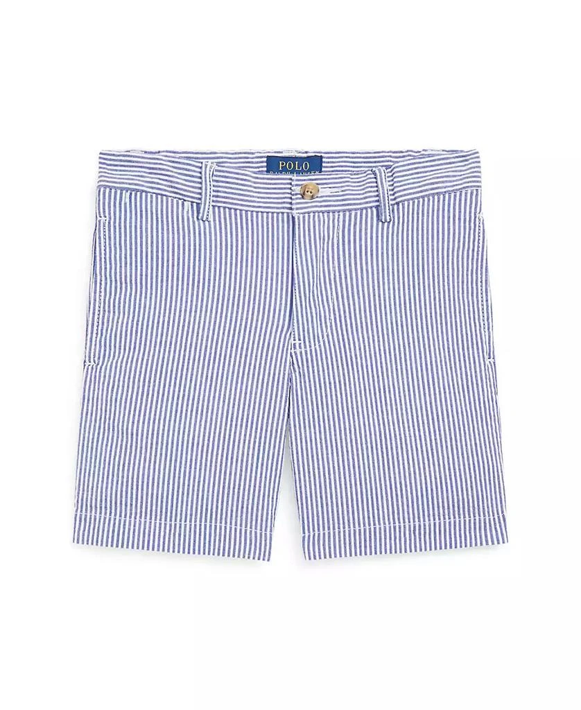商品Ralph Lauren|Toddler and Little Boys Stretch Seersucker Shorts,价格¥176,第5张图片详细描述