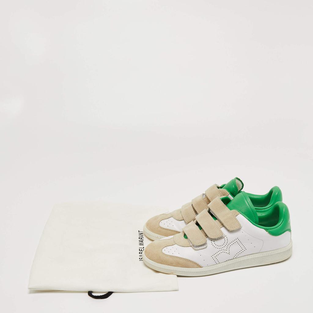 Isabel Marant Tricolor Suede and Leather Beth Velcro Sneakers Size 37商品第9张图片规格展示