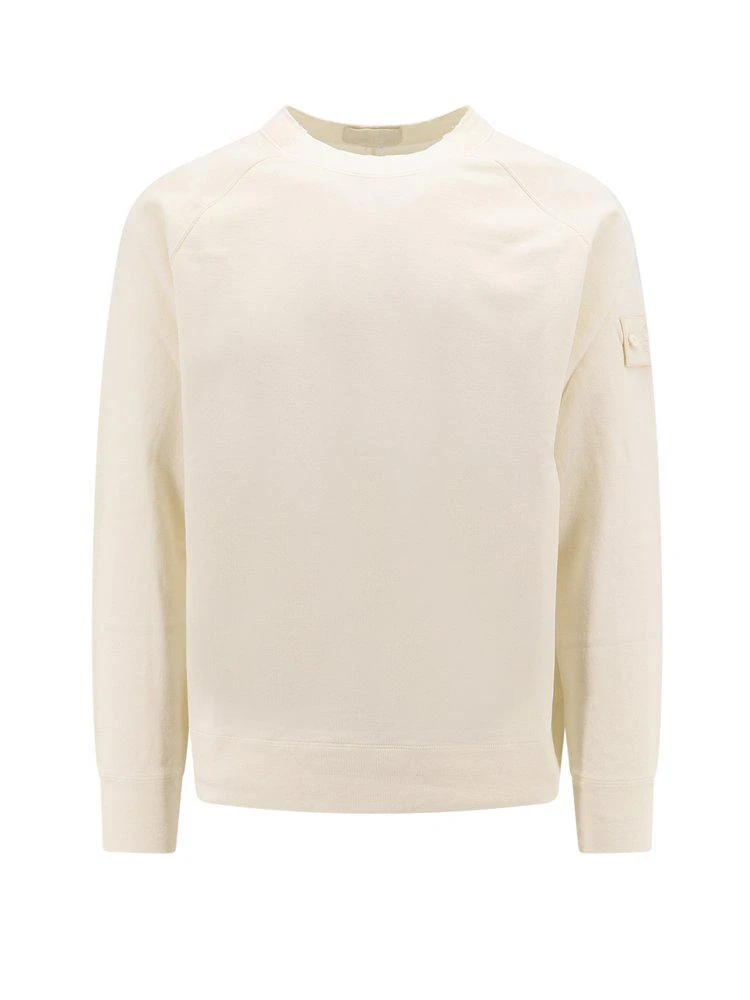 商品Stone Island|Stone Island Compass Logo Patch Crewneck Sweatshirt,价格¥2266,第1张图片