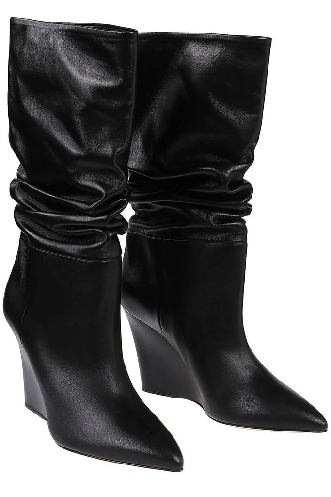 商品Paris Texas|Paris Texas Gathered Pointed Toe Wedged Boots,价格¥2853,第4张图片详细描述