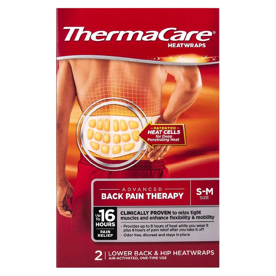商品ThermaCare|Advanced Back & Hip Pain Therapy Heatwraps, Up to 8hrs of Pain Relief,价格¥60,第1张图片