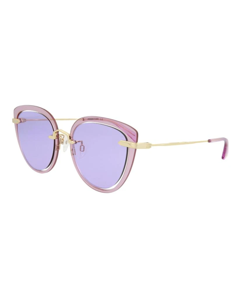 商品Alexander McQueen|Cat Eye-Frame Metal Sunglasses,价格¥442,第2张图片详细描述