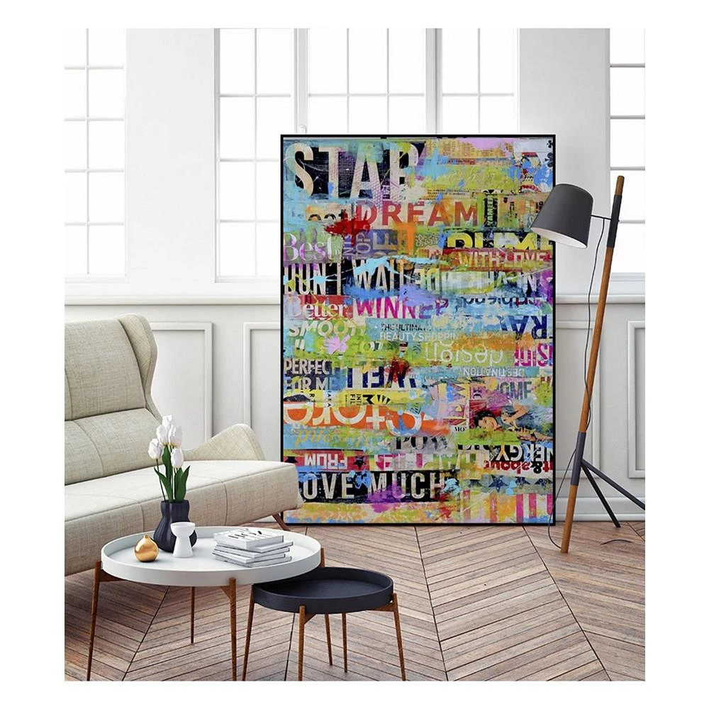 商品Giant Art|28" x 22" Metro Mix 33 I Art Block Framed Canvas,价格¥3207,第3张图片详细描述